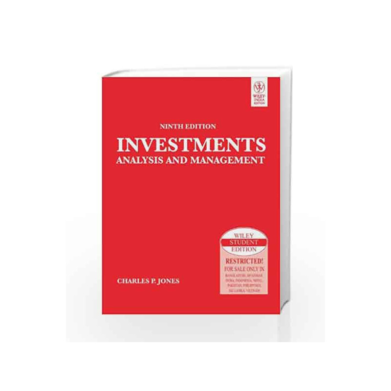 Investments: Analysis and Management by Jones C.P Book-9788126512645