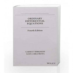 Ordinary Differential Equations by Birkhoff G Book-9788126562107